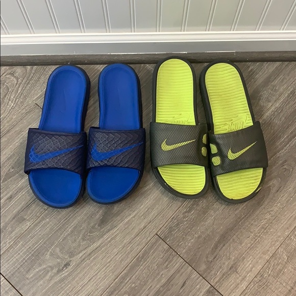 Nike Other - Nike slides size 11 two pairs